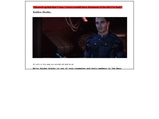 shrines/masseffect/kaiden-alenko screenshot