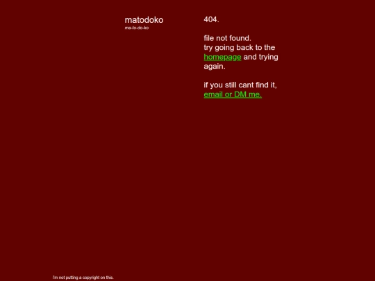 not_found screenshot