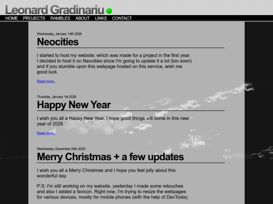 blog screenshot