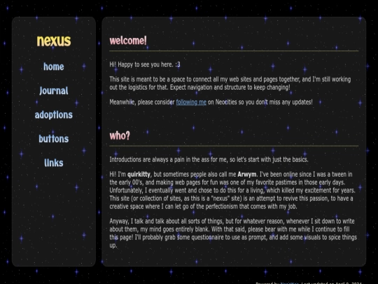 index screenshot