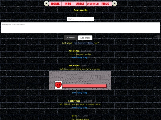 guestbook screenshot