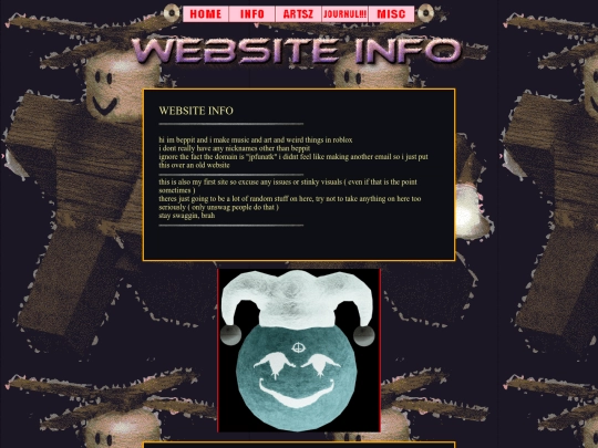 info screenshot