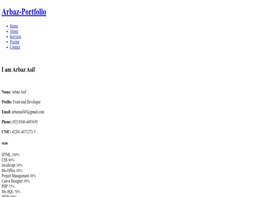 index screenshot