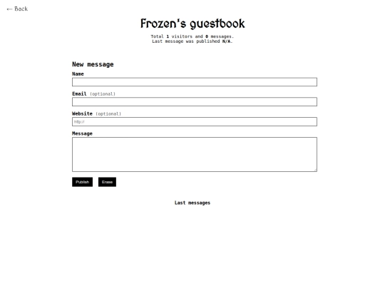guestbook screenshot