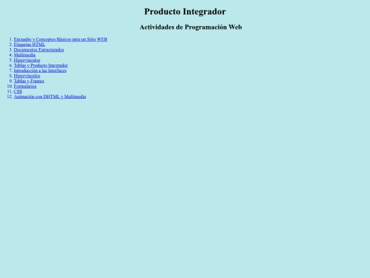 index screenshot