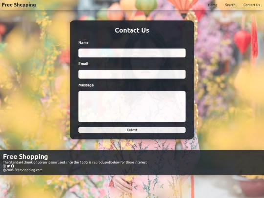 FreeShopping/contactus screenshot