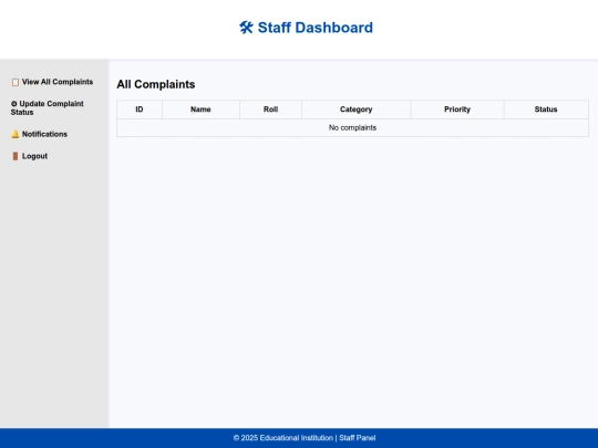 WEB-A-THON/staff screenshot