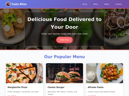 WT/Online Food Ordering Website screenshot