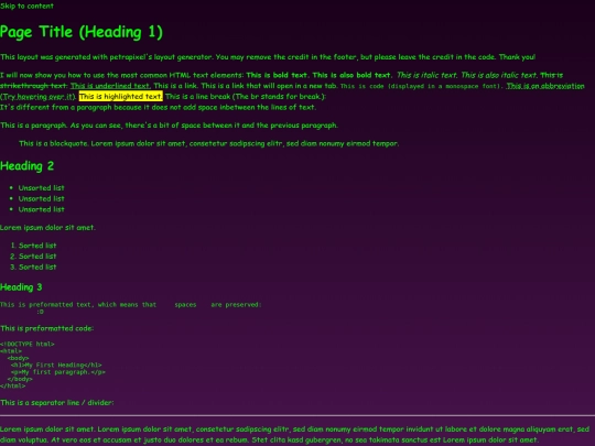 index screenshot