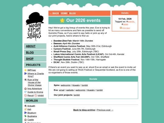 blog/posts/2026-02-10-Our-2026-events screenshot