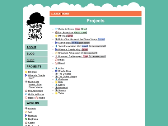 projects screenshot
