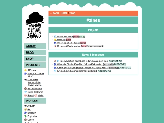tags/zines screenshot