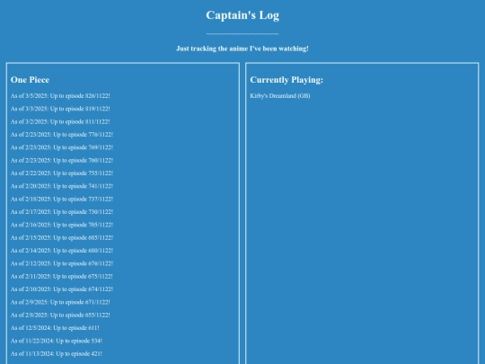 captains-log screenshot