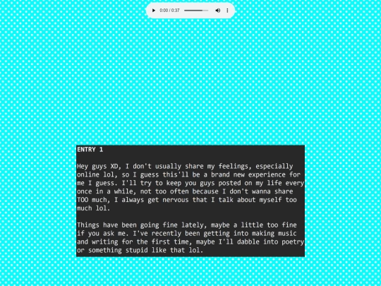 Blog screenshot