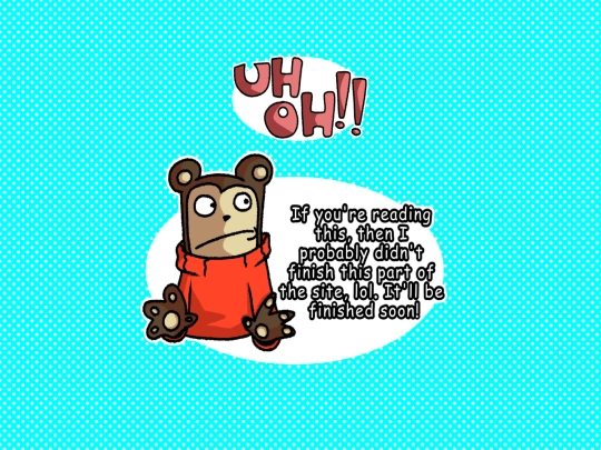 UnfinishedPage screenshot