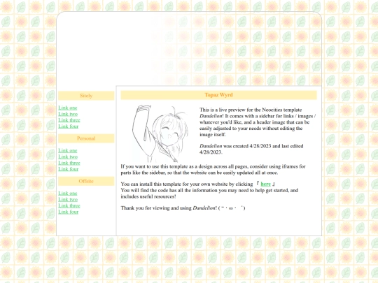 index screenshot