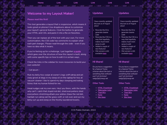 layout screenshot