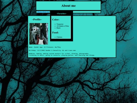 aboutme screenshot