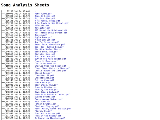 song-sheets screenshot
