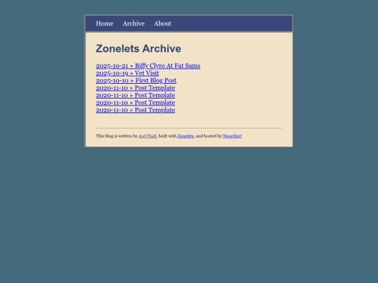 archive screenshot