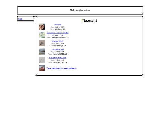 inatobservations screenshot