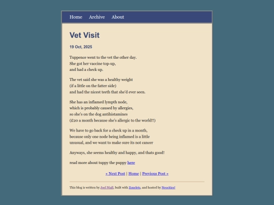 posts/2025-10-19-Vet-Visit screenshot