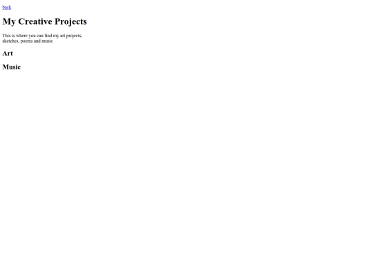 projects screenshot