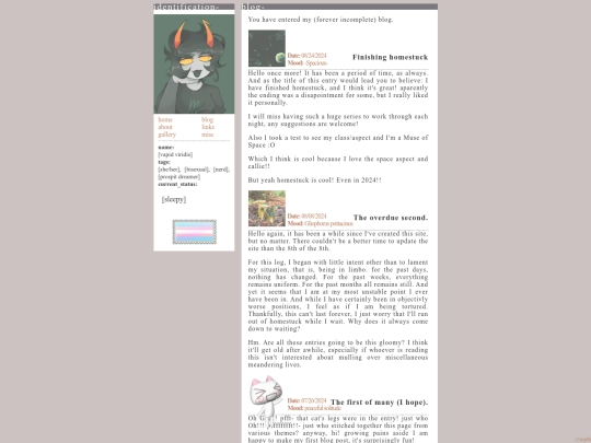 blog screenshot