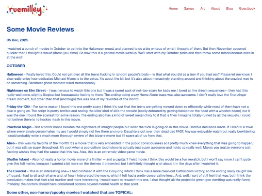 posts/2025-12-05-Some-Movie-Reviews screenshot