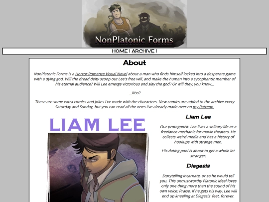 nonplatoniccomics/about screenshot
