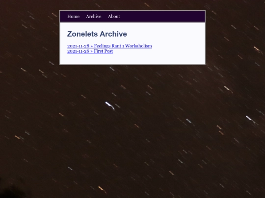 archive screenshot