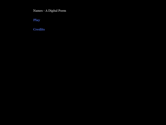 NamesPoemWeb screenshot