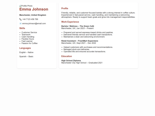 cv/cvenglish screenshot