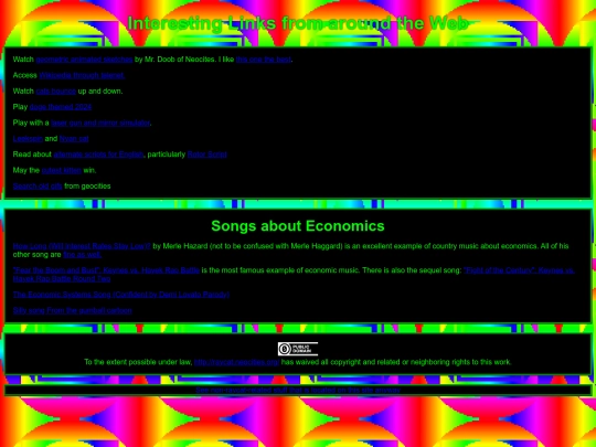 links screenshot