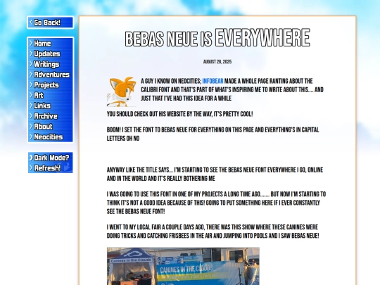 writings/posts/bebas-neue-is-EVERYWHERE screenshot