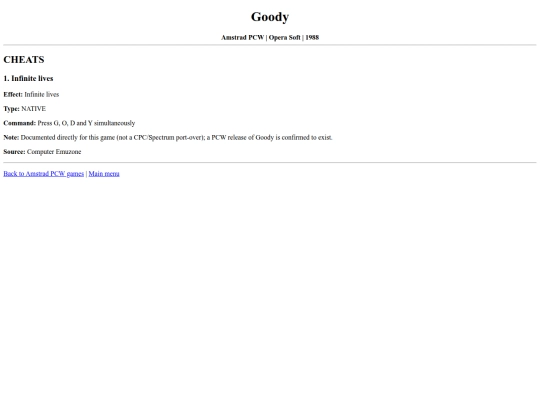 pcw/goody screenshot