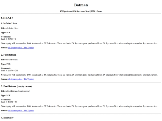 zxnext/batman screenshot