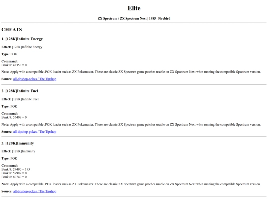 zxnext/elite screenshot