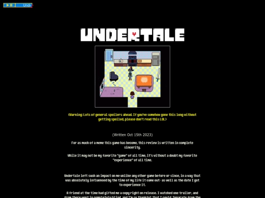 Indies/Game Reviews/undertale screenshot