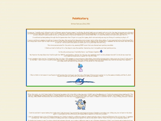 Pokemon Center/pokehistory screenshot