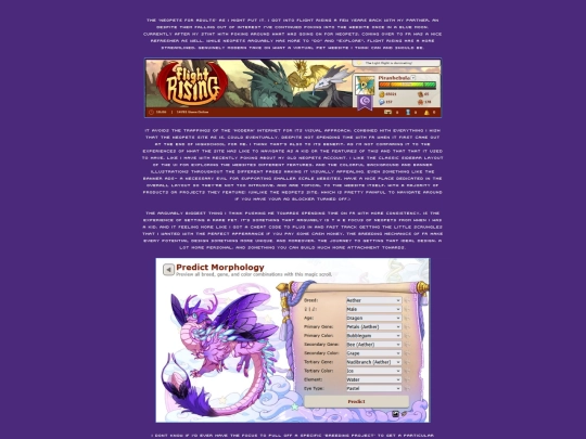 VPets/Flight Rising/flight-rising screenshot