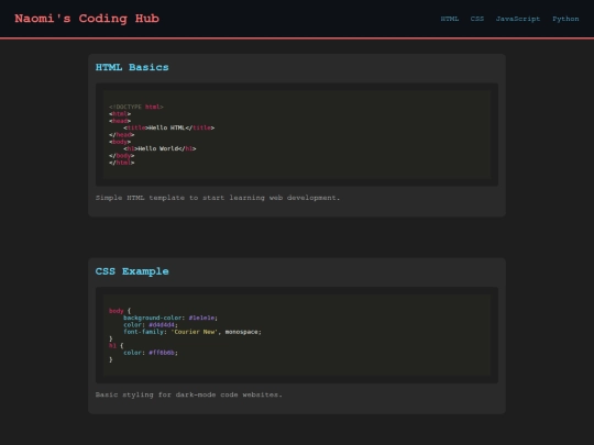 index screenshot