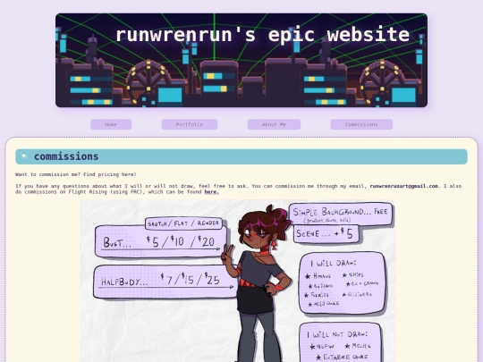 commissions screenshot
