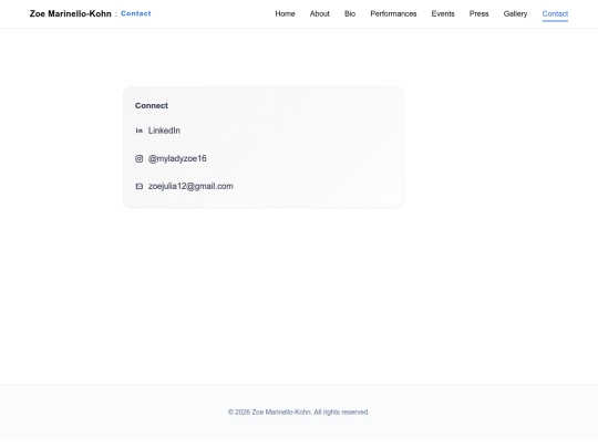 pages/contact screenshot