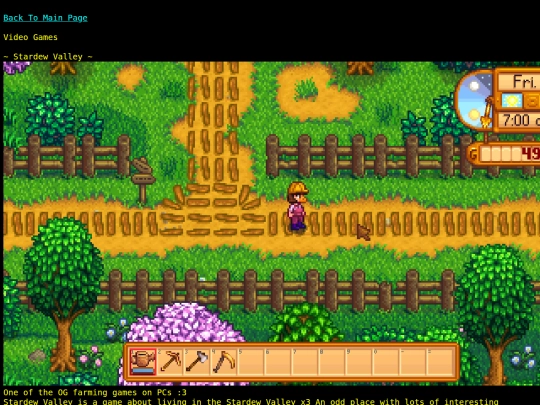 games screenshot