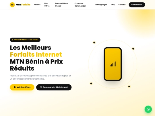mtn-forfaits-internet screenshot
