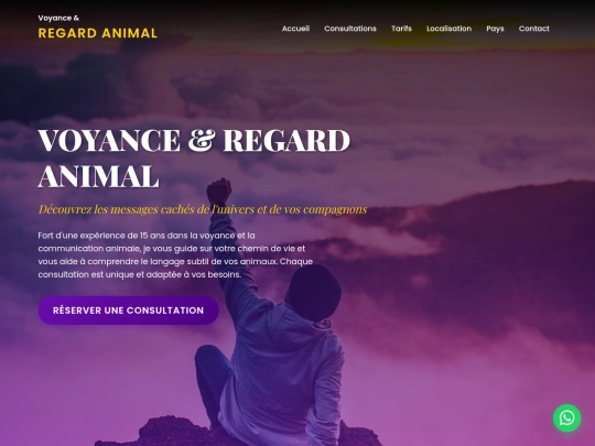 voyance&regardanimal screenshot