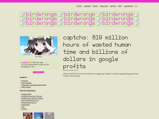 bookmarks/02-26-25-205522-captcha-819-million-hours-of-wasted-human-time-and-billions-of-dollars-in-google-profits screenshot