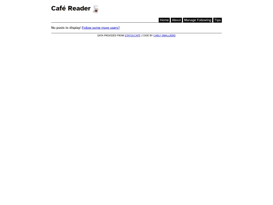 cafereader screenshot