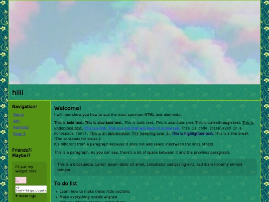 index screenshot